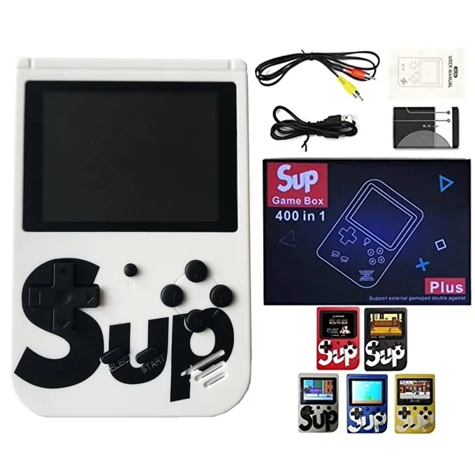 Retro 400-in-1 Handheld Game Console - Reflex and Coordination Toy (Ages 7+)