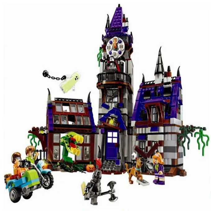 Bela 10432 Scooby Doo Ghost House Building Set - 860 Pieces - High-Quality Blocks - Image 2