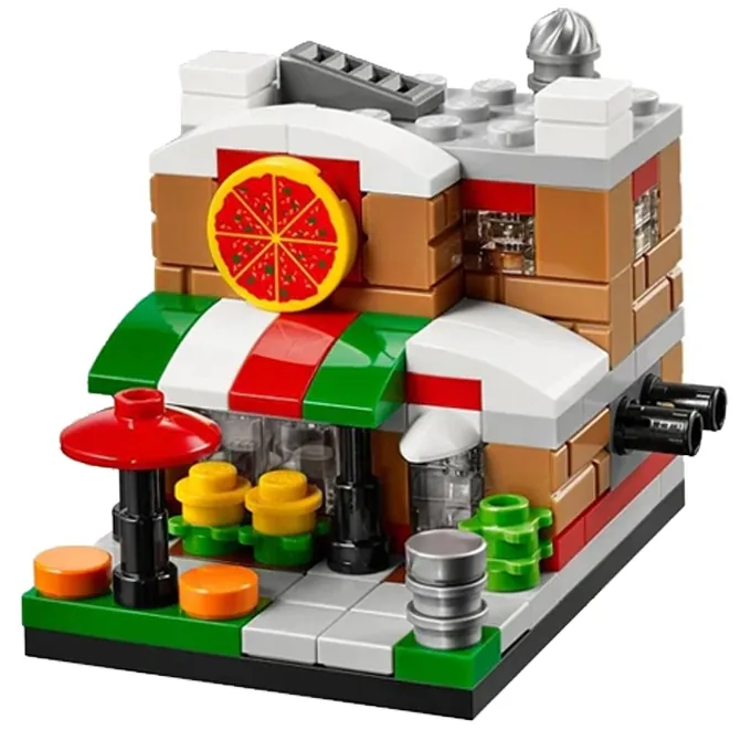 Jisi Mini Pizza Shop Building Blocks - Image 2