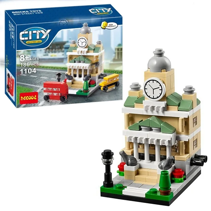 Jisi Mini Town Hall Building Kit - 186 Parts
