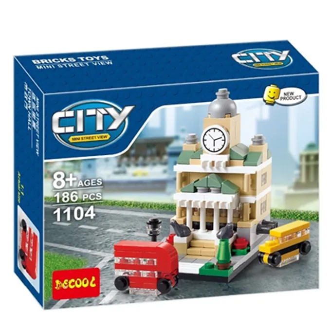 Jisi Mini Town Hall Building Kit - 186 Parts - Image 3