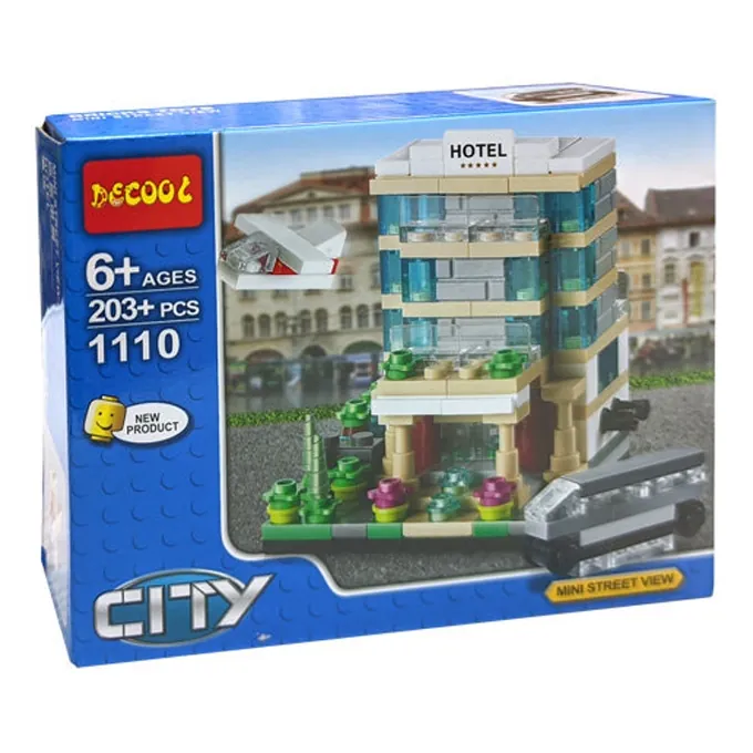 Jisi Mini Luxury Hotel Building Kit - 203 Parts - Image 3
