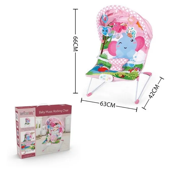 Musical Rocking Chair Happicutebaby - Fun Baby Toy - Image 2
