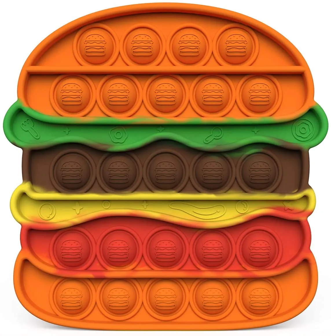 Push Pop Bubble Fidget Spinner - 6-Inch McDonald's Big Mac Design