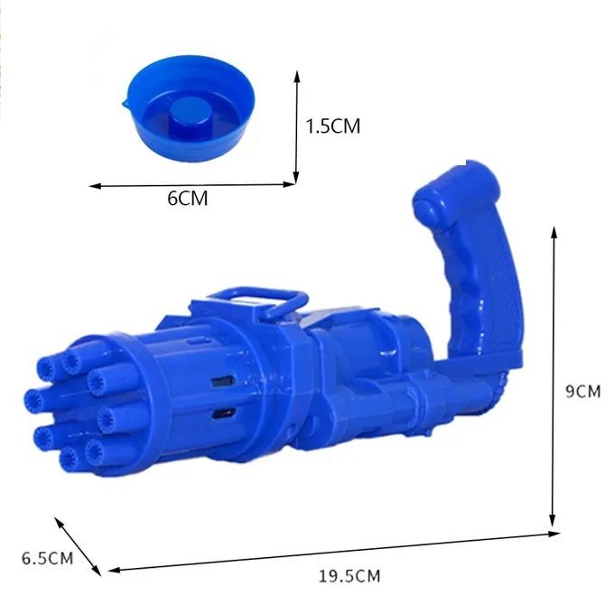 Blue Automatic Bubble Gun - Electric Bubble Maker for All Ages - Image 2