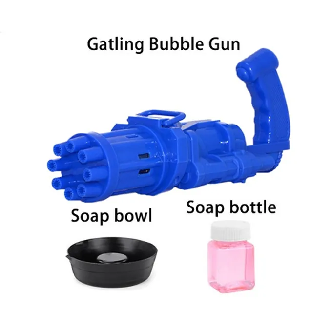 Blue Automatic Bubble Gun - Electric Bubble Maker for All Ages - Image 3