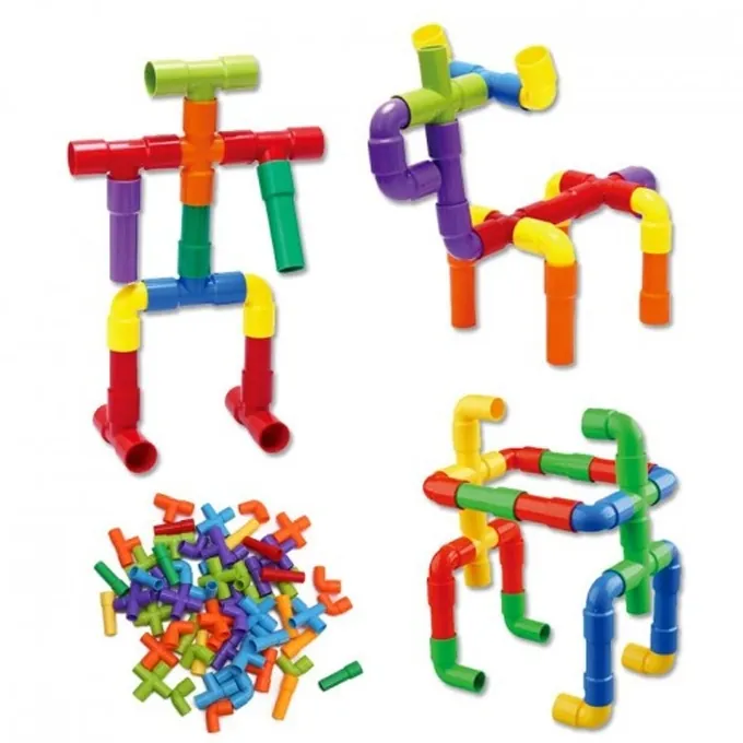 DIY Water Pipe Building Blocks - Creative Construction Toy (Ages 4+) - Image 2