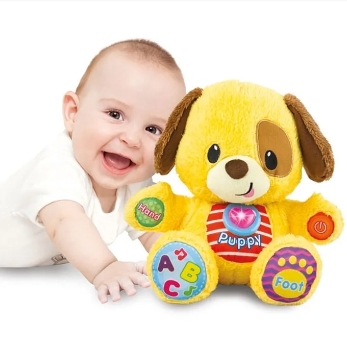 Learn With Me Puppy Pal Soft Toy - 000669 Win-Fun - High-Quality Baby Toy - Image 2