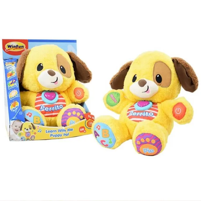 Learn With Me Puppy Pal Soft Toy - 000669 Win-Fun - High-Quality Baby Toy - Image 3