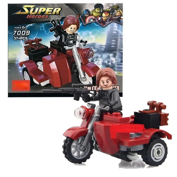 Winter Soldier Bike Model Kit - Superhero Series - 33+ Parts - Image 2