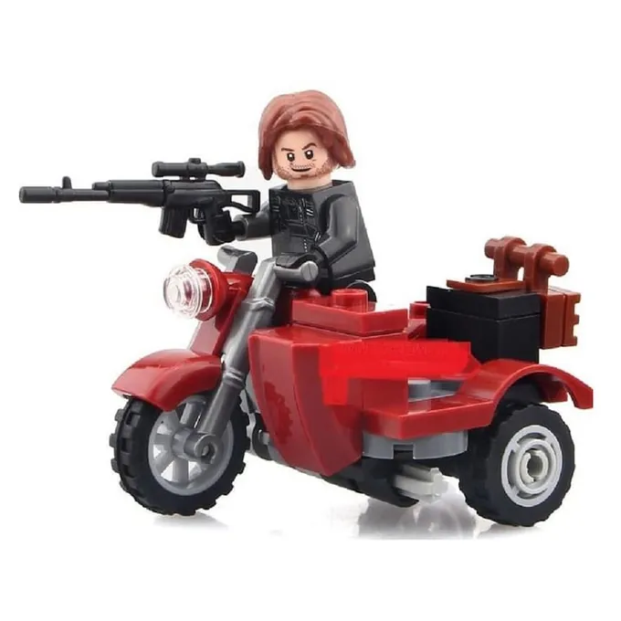 Winter Soldier Bike Model Kit - Superhero Series - 33+ Parts