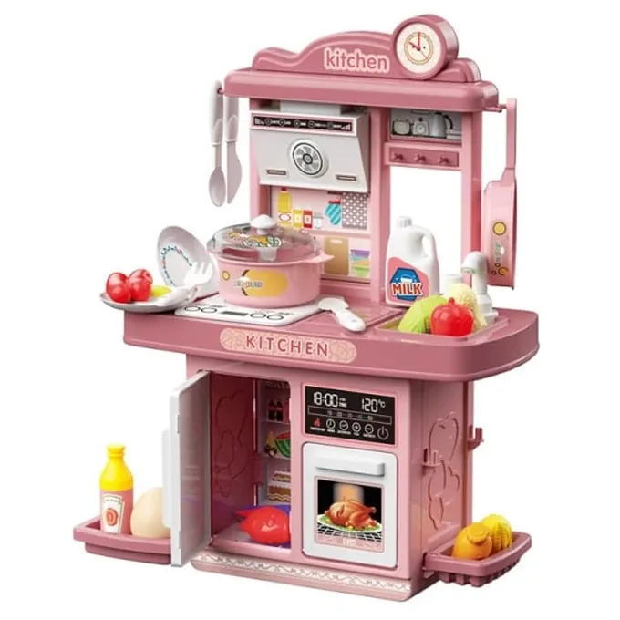 New Modern Taste Kitchen Set with Water Faucet and Stove - 25 Pieces