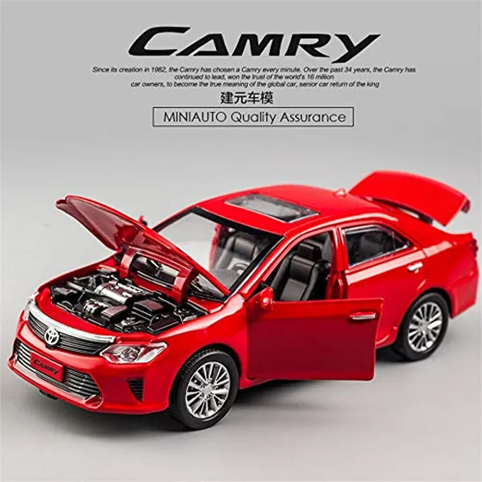 Toyota Camry 1:28 Scale Die-Cast Car - 6 Inches - Red - Image 3