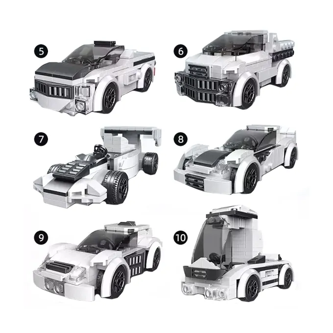 Thunder Racing Car Building Kit by Decool - 209 Parts - Image 2