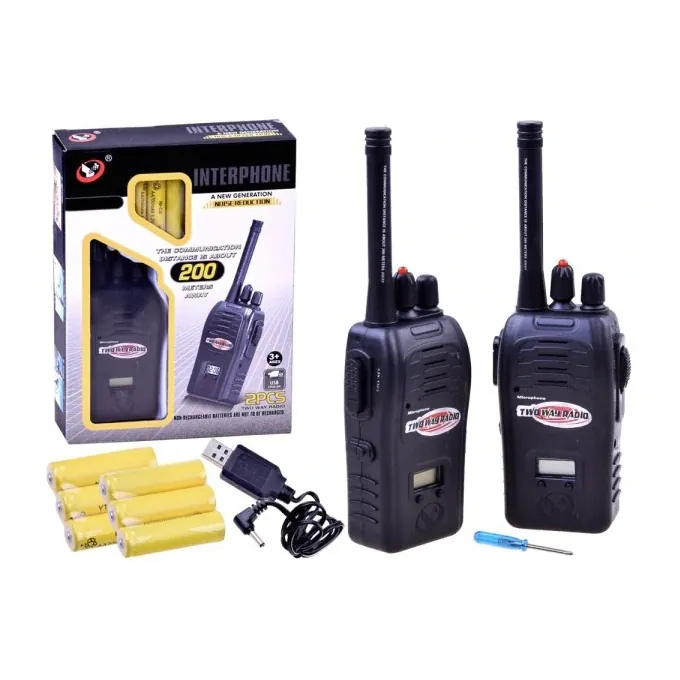 Kids? Noise-Canceling Walkie Talkies - 200m Range (Rechargeable)