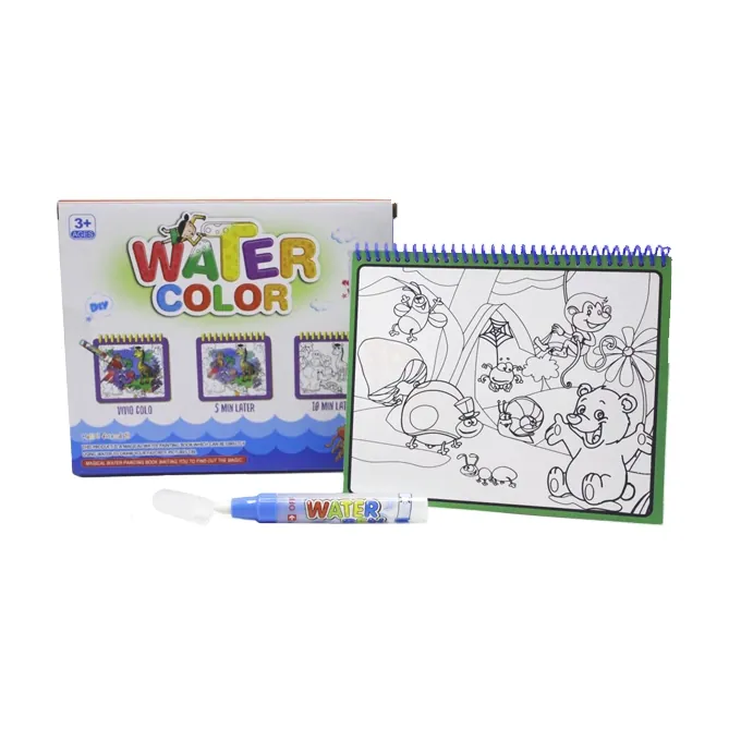 Magical Water Color Painting Book - Zoo Theme - Educational Toy for Ages 3-6+