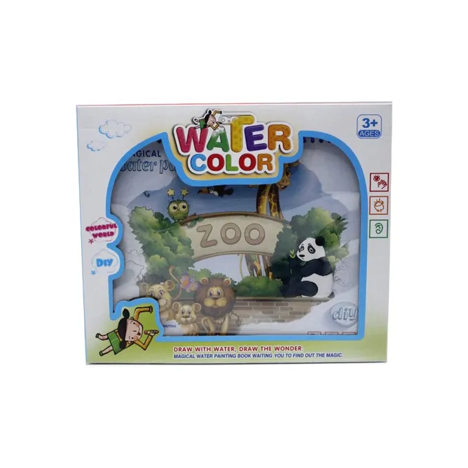 Magical Water Color Painting Book - Zoo Theme - Educational Toy for Ages 3-6+ - Image 3