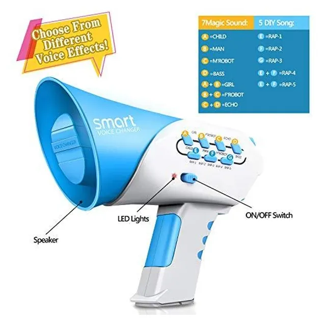 7-Voice Smart Voice Changer Toy - Interactive Fun for Kids