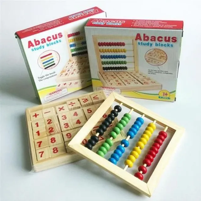 Wooden Abacus Blocks - Educational Counting Toy (Ages 3+) - Image 4