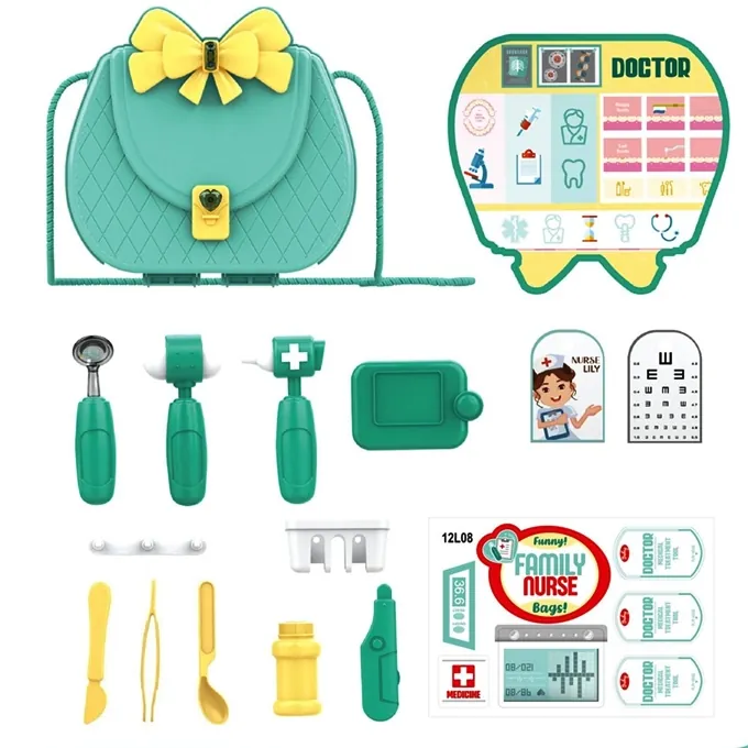 Portable Nurse Play Set in a Briefcase - High-Quality Role-Playing Toy for Girls - Image 2