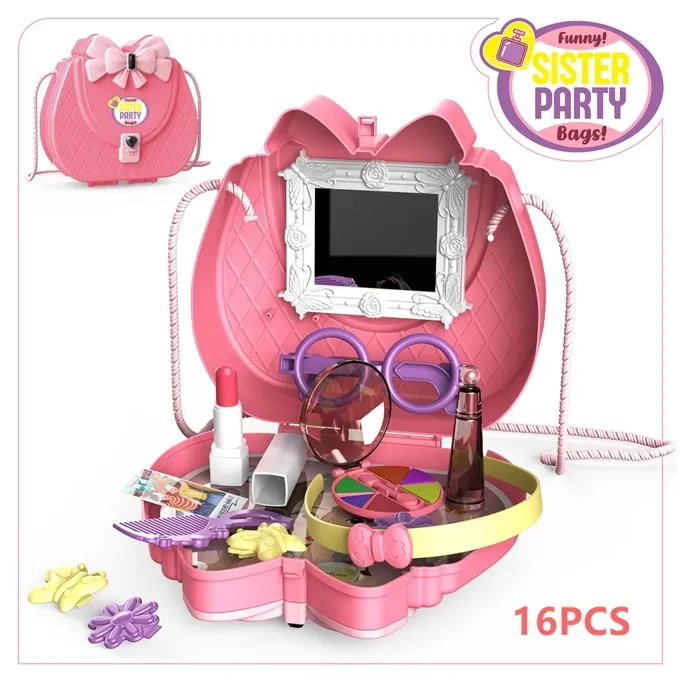 Portable Sister Party Beauty Play Set in a Briefcase - High-Quality Role-Playing Toy