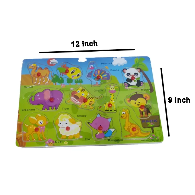 Learning Animal Name Wooden Puzzle for Kids - Image 3
