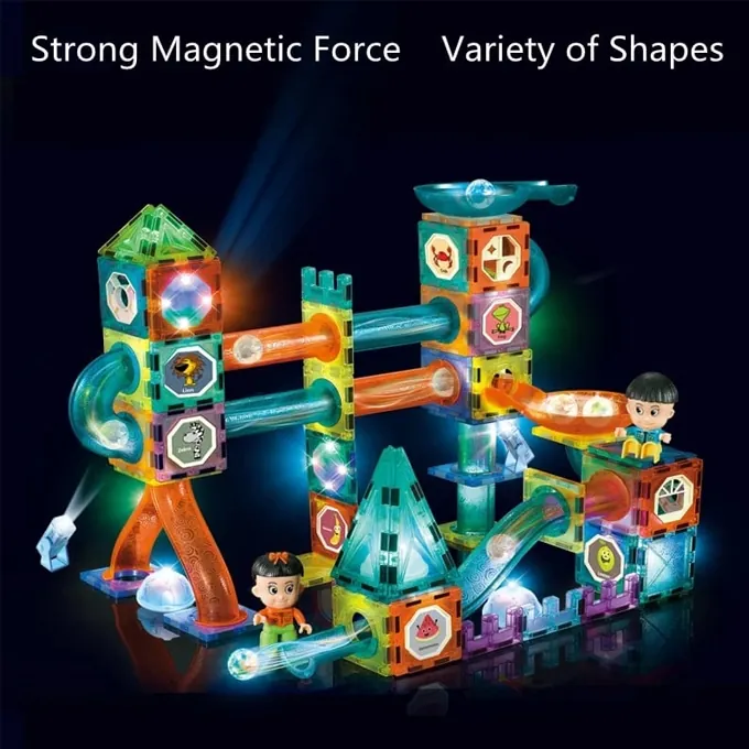 STEM Magnetic Marble Run Kit - 49 Pieces - Image 4