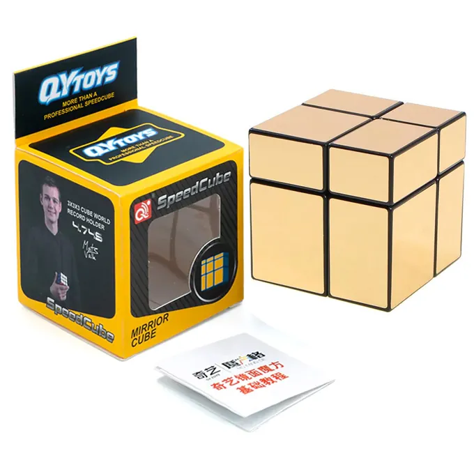 Genius Magic Mirror Rubik?s Cube 2x2x2 - Golden Puzzle Toy for Ages 3-6+
