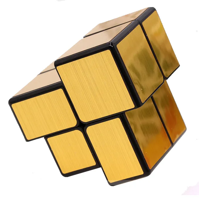 Genius Magic Mirror Rubik?s Cube 2x2x2 - Golden Puzzle Toy for Ages 3-6+ - Image 2