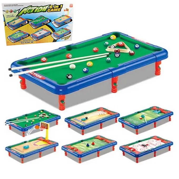 6-in-1 Sports Action Game - Indoor/Outdoor Physical and Social Skills Toy (Ages 6+)