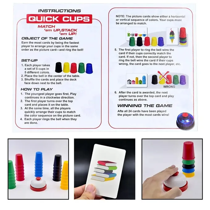 Quick Cups Game - Speed and Coordination Game (Ages 5+) - Image 5