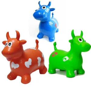 Bouncy Cow Inflatable Bouncer with Music - Fun Toy for Kids