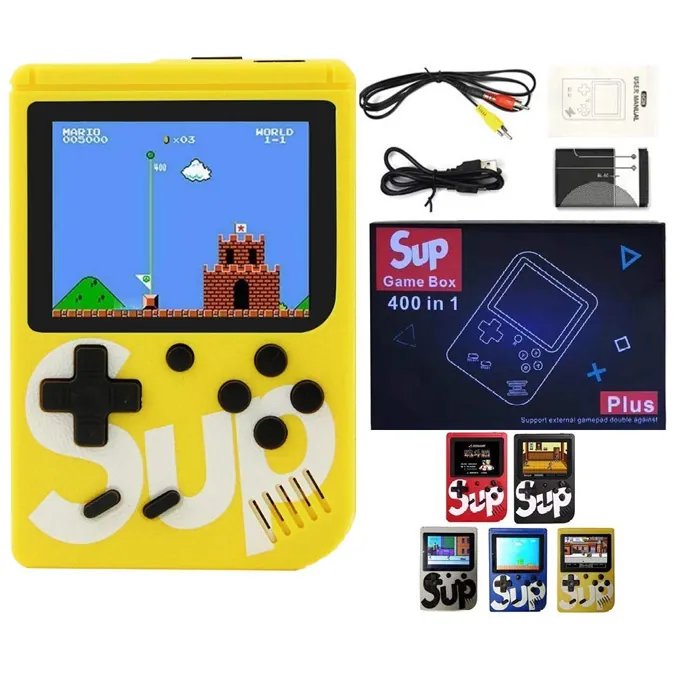 Retro 400-in-1 Handheld Game Console - Reflex and Coordination Toy (Ages 7+)