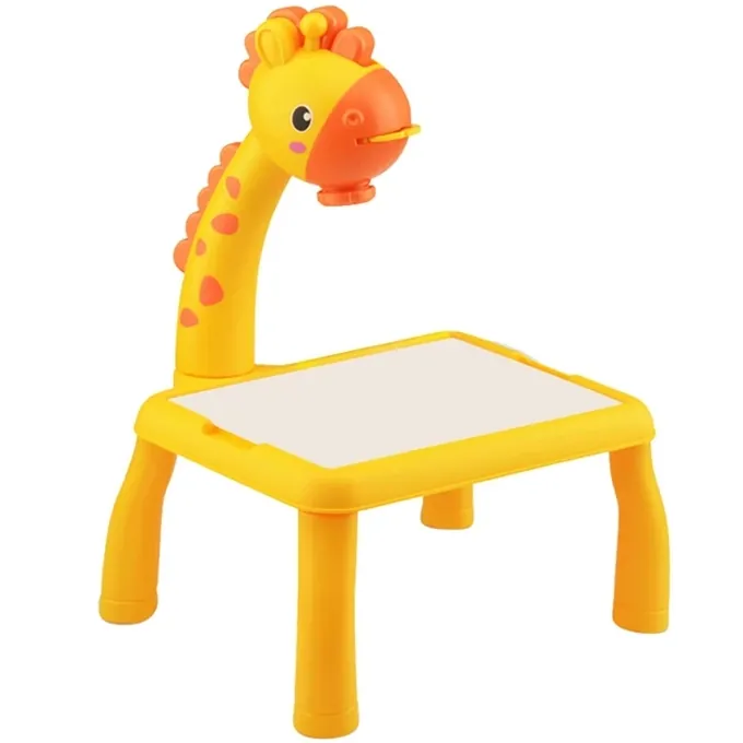 LED Giraffe Projector Painting Set for Kids - Yellow - Fun Toy for Girls - Image 2