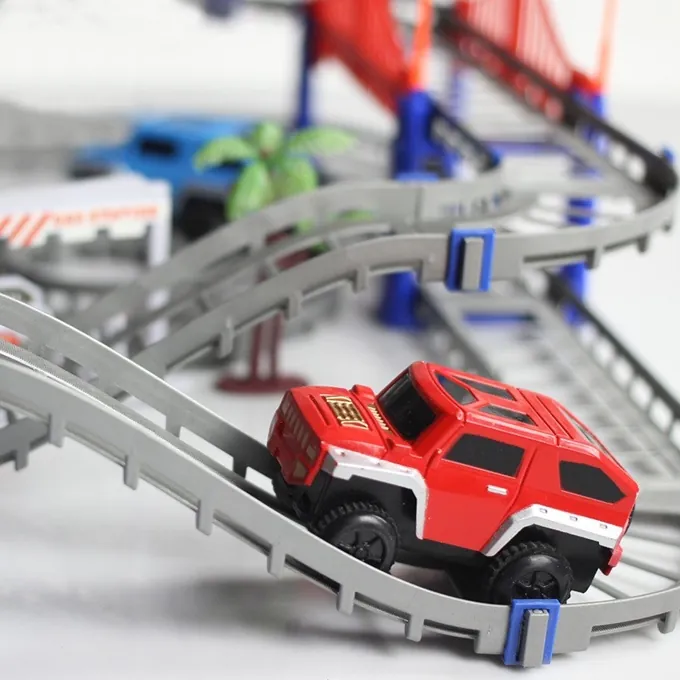 Jeep Truck Track Roller Coaster Set - 33 pcs - High-Quality Activity Toy for Kids - Image 2
