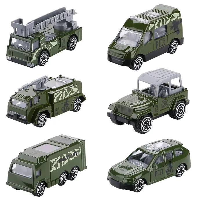 Transport Truck Die-Cast Set - 6 Pieces