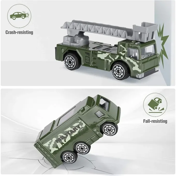 Transport Truck Die-Cast Set - 6 Pieces - Image 2