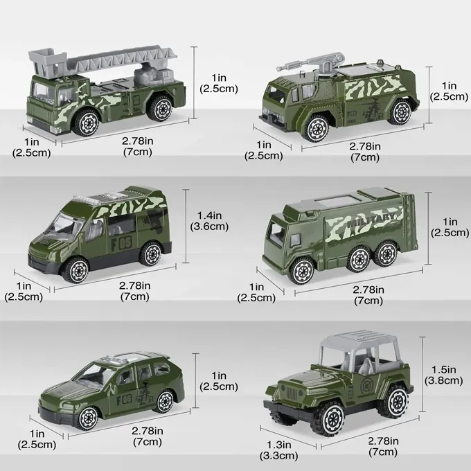 Transport Truck Die-Cast Set - 6 Pieces - Image 3