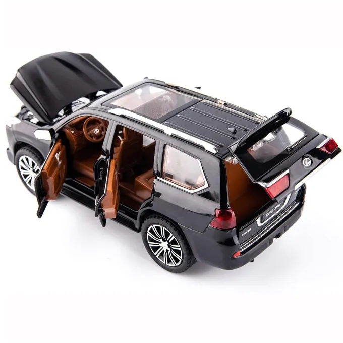 Lexus Land Cruiser Prado SUV Die-Cast - 1:24 Scale - Black - Image 2