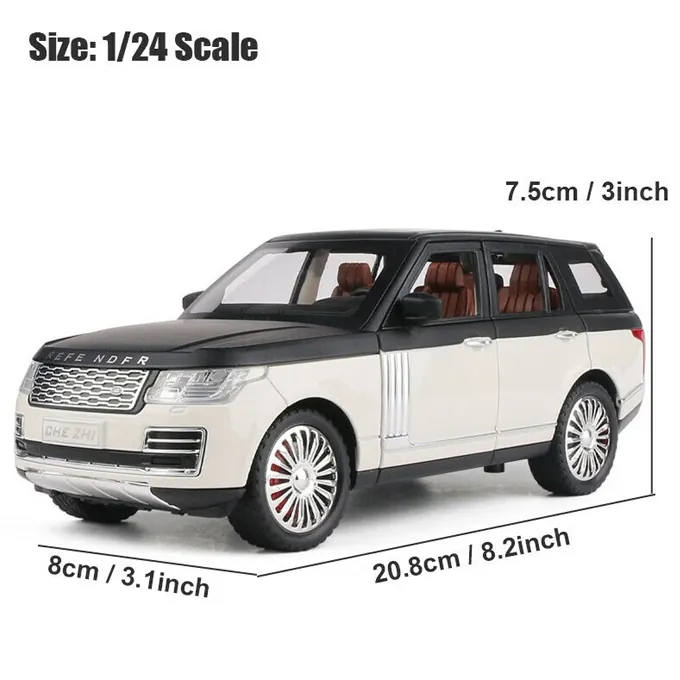 Big Range Rover Vogue 1:24 XLG Die-Cast Model - 8 Inches - Black - Image 4