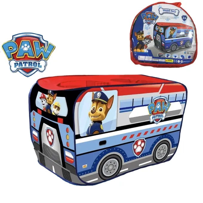 Paw Patrol Police Bus Tent - Foldable Playhouse for Kids