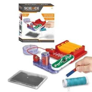 Kids Science Experiment DIY Kit - 5-in-1 Electromagnetism STEM Toy