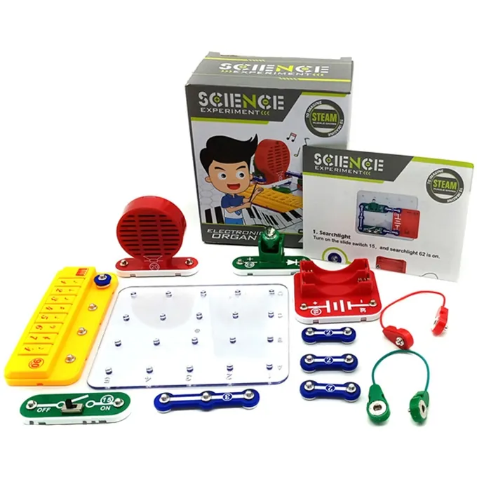 Kids Science Experiment DIY Kit - 7-in-1 Electronic Organ STEM Learning Toy - Image 3