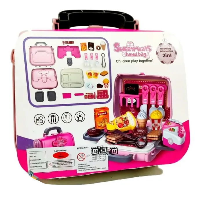 Portable Sweet Meet Briefcase Playset - 29-Piece Fun Set for Kids