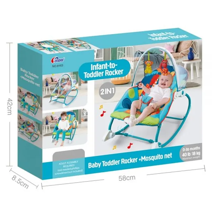 2-in-1 Rocker for Infants and Toddlers - Premium Baby Toy - Image 2