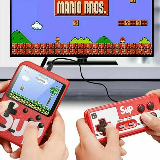 2-Player 400-in-1 Portable Game Console - White (Ages 7+) - Image 5