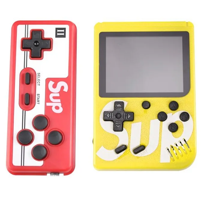 2-Player 400-in-1 Portable Game Console - Yellow (Ages 7+)