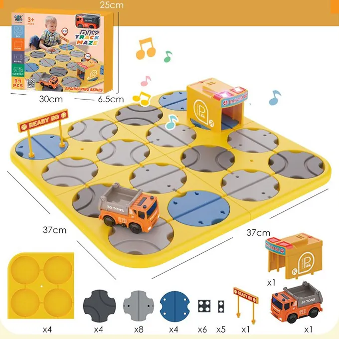 DIY Track Maze Engineering Kit - Fun Activity for Kids - Image 3