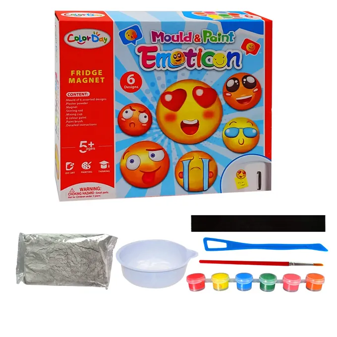 Mould and Paint Emoticon Fridge Magnet - High-Quality Toy for Girls - Image 2