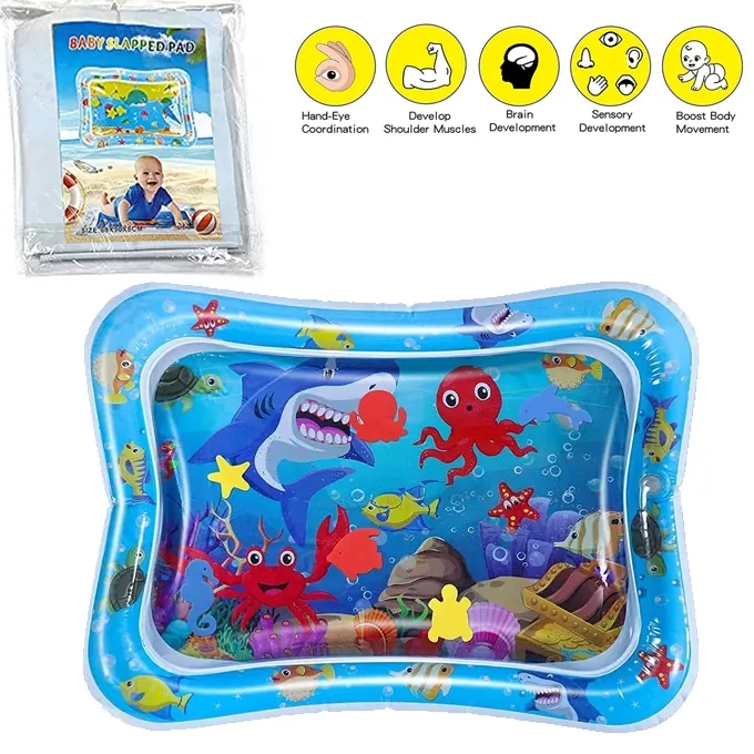 Water Play Mat for Babies - Inflatable Tummy Time Toy